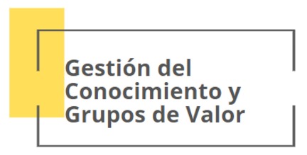 Gestión del Conocimiento y Grupos de Valor