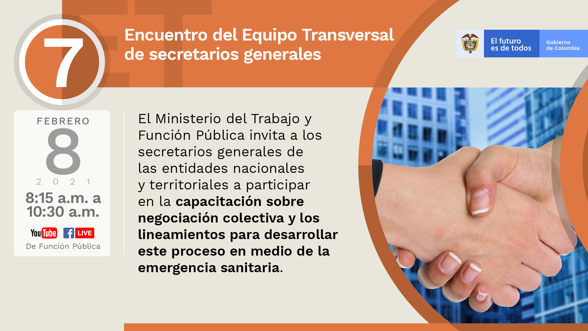 Imagen séptimo encuentro transversal de Secretarios Generales