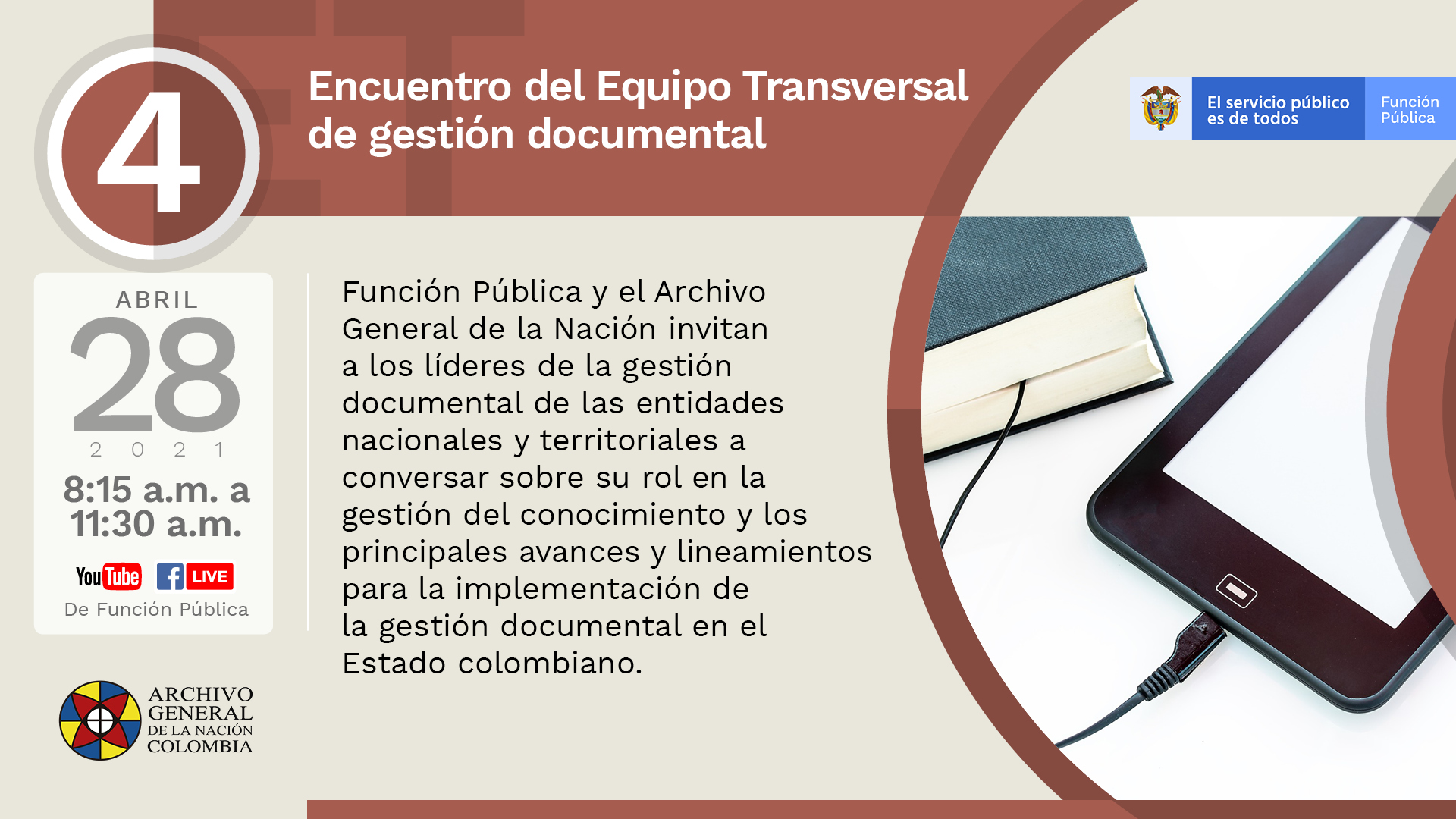 Imagen del cuarto Encuentro del Equipo Transversal de gestión documental