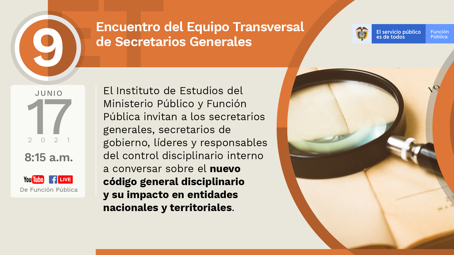 Imagen del noveno Encuentro del Equipo Transversal de Secretarios Generales