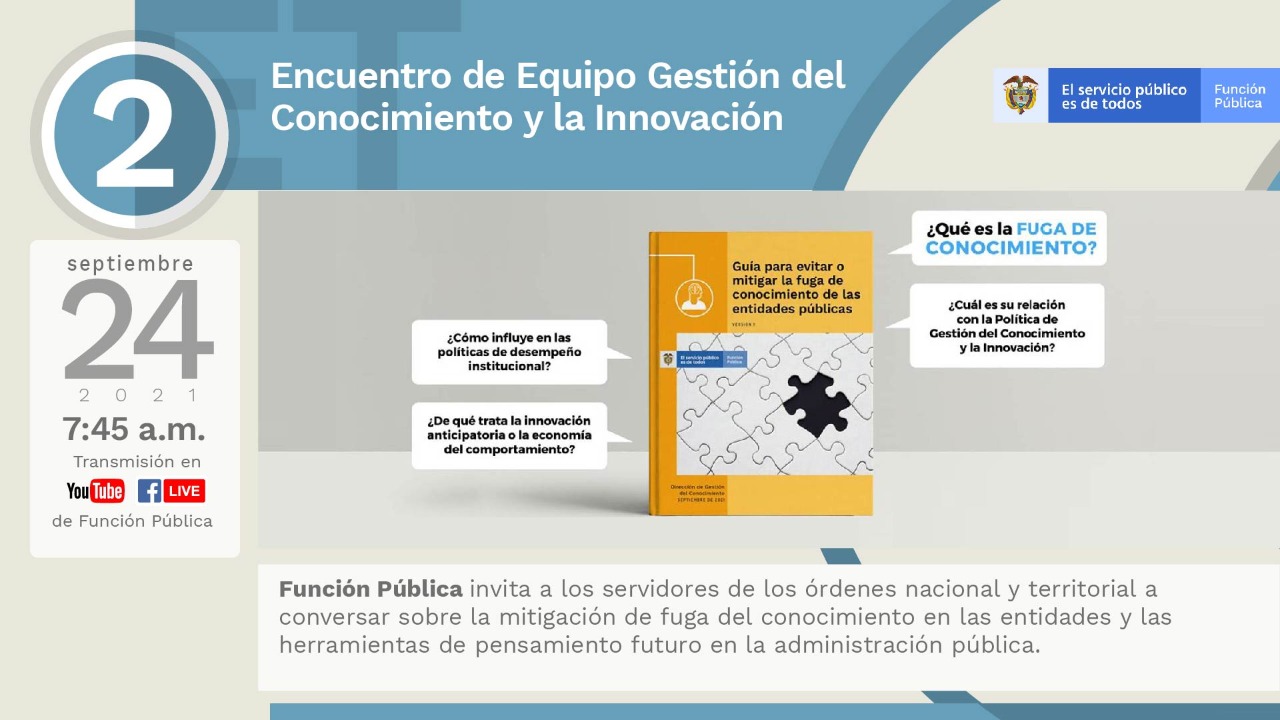 Imagen del Segundo Encuentro del  Equipo Transversal Gestión del Conocimiento y la Innovación