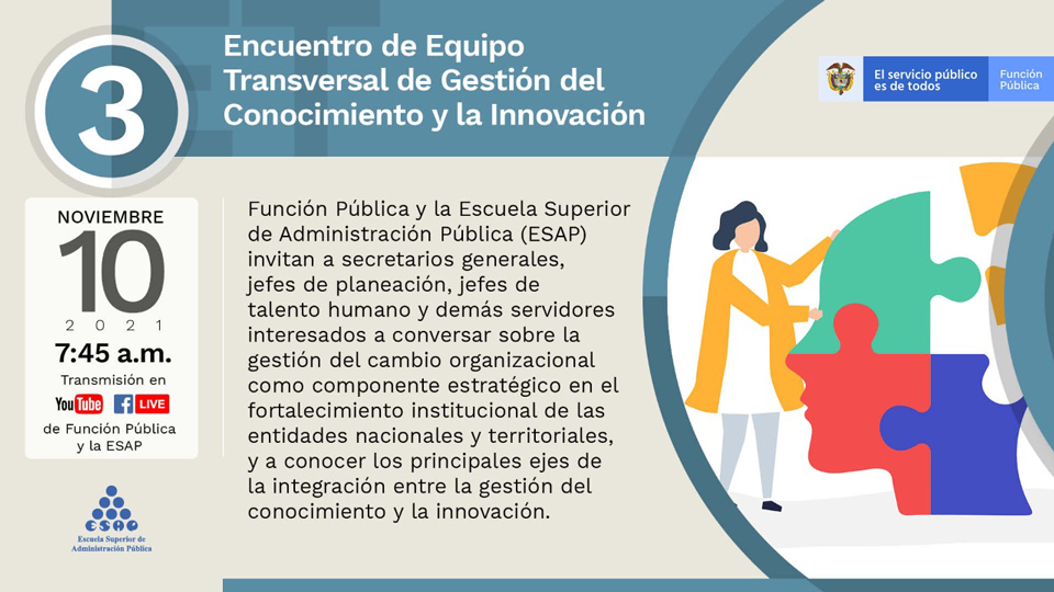 Imagen del Tercer Encuentro del  Equipo Transversal Gestión del Conocimiento y la Innovación