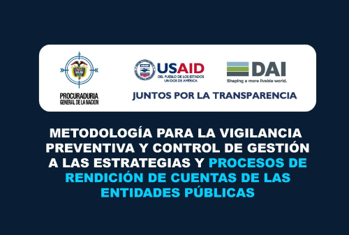 PMetodología para la vigilancia preventiva y control de gestión a las estrategias y procesos de rendición de cuentas de las entidades públicas