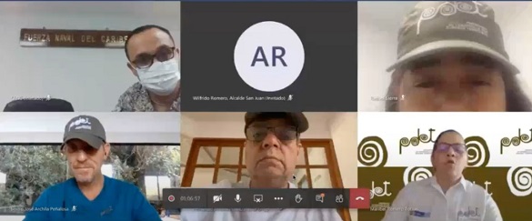 Captura de pantalla dela reunión