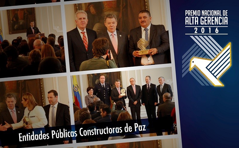 Composición con los ganadores del Premio Nacional de Alta Gerencia 2016