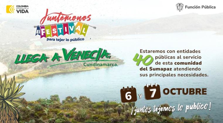 imagen diseñada con la imagen del Festival Juntémonos