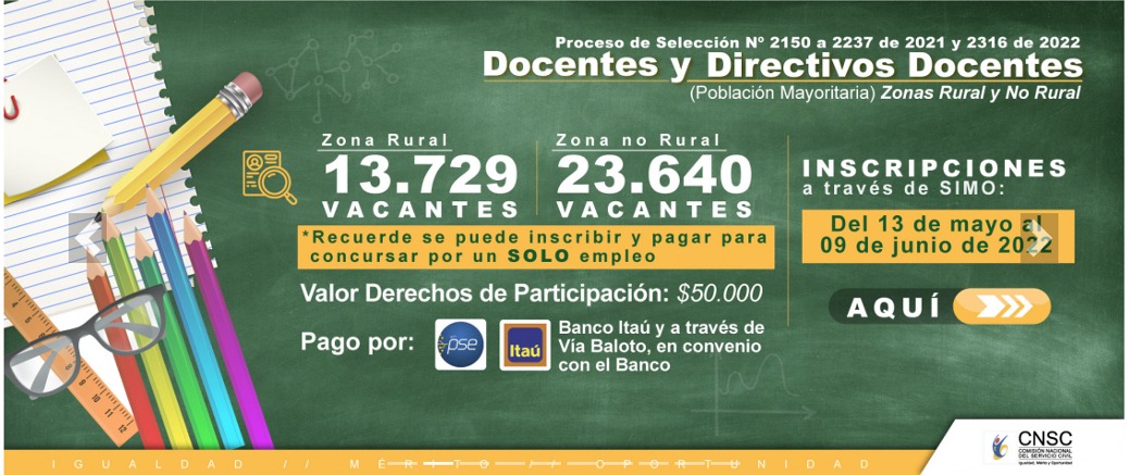 Imagen diseñada con la información del concurso para docentes