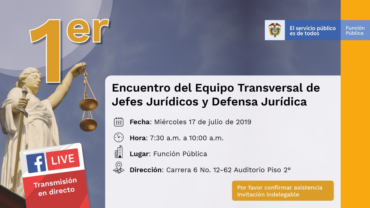 Primer Encuentro de Equipo Transversal de Jefes Jurídicos y Defensa Jurídica