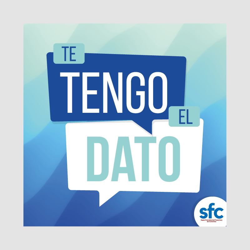 Te tengo el dato es un espacio reciente creado por la Superintendencia Financiera de Colombia con el fin de abordar de una manera fresca y amena temas de interés para los consumidores financieros sobre los productos y servicios del sistema financiero, el cuidado del dinero y la prevención de la captación ilegal de recursos.